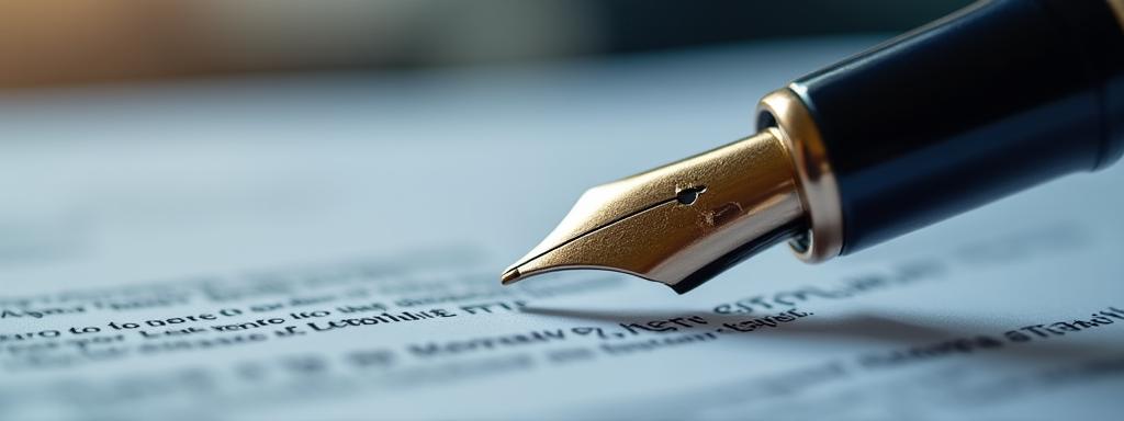 Abstract legal document representation with a secure lock icon